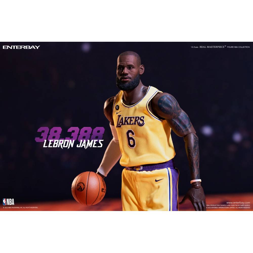 ENTERBAY 1/6 NBA公仔歷史得分王湖人隊LeBron James RM-1090