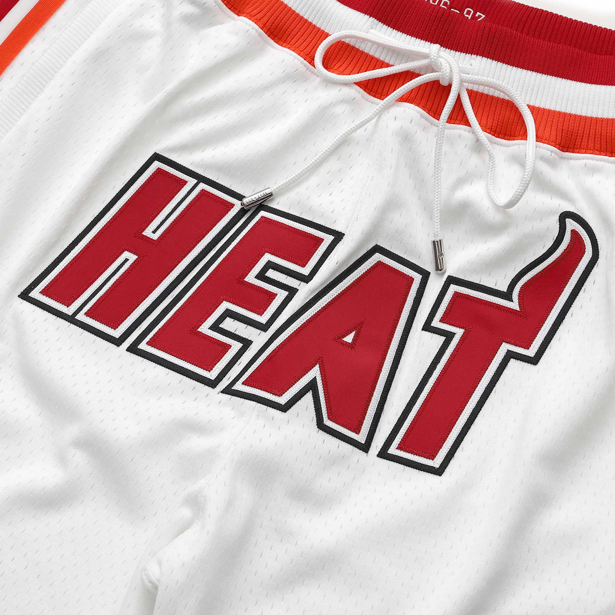 M&N x JUST DON NBA 聯名球褲 熱火隊 SHORMO20286-MHEWHIT│NBA Store線上商店