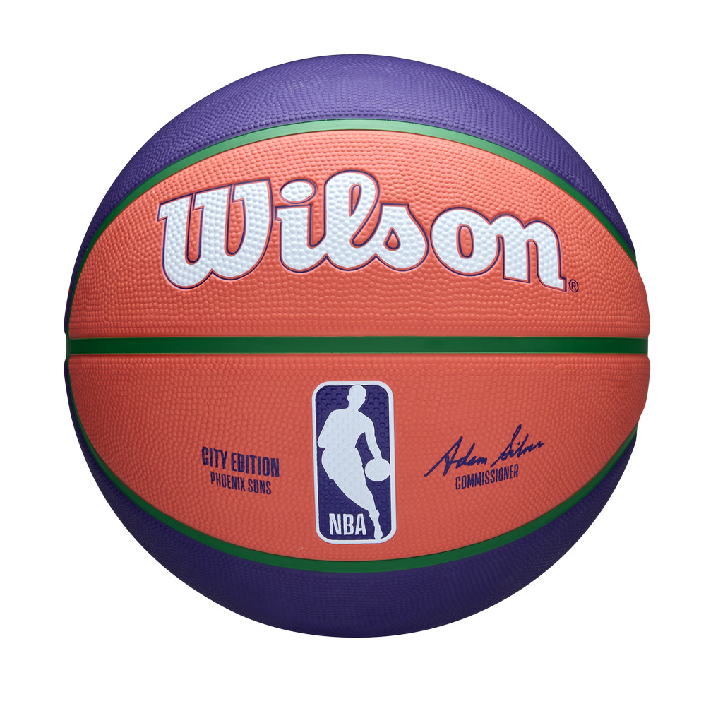 Wilson NBA 城市系列 24' 橡膠 7號籃球 太陽隊 WZ4033924XB7│NBA Store線上商店